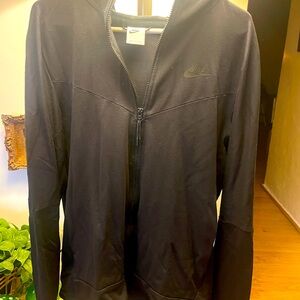 Nike Sportswear Tech Fleece Lightweight Full-Zip Hoodie Sweatshirt Black Mens L
